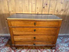Louis Philippe Period Walnut Chest of Drawers, 19th Century