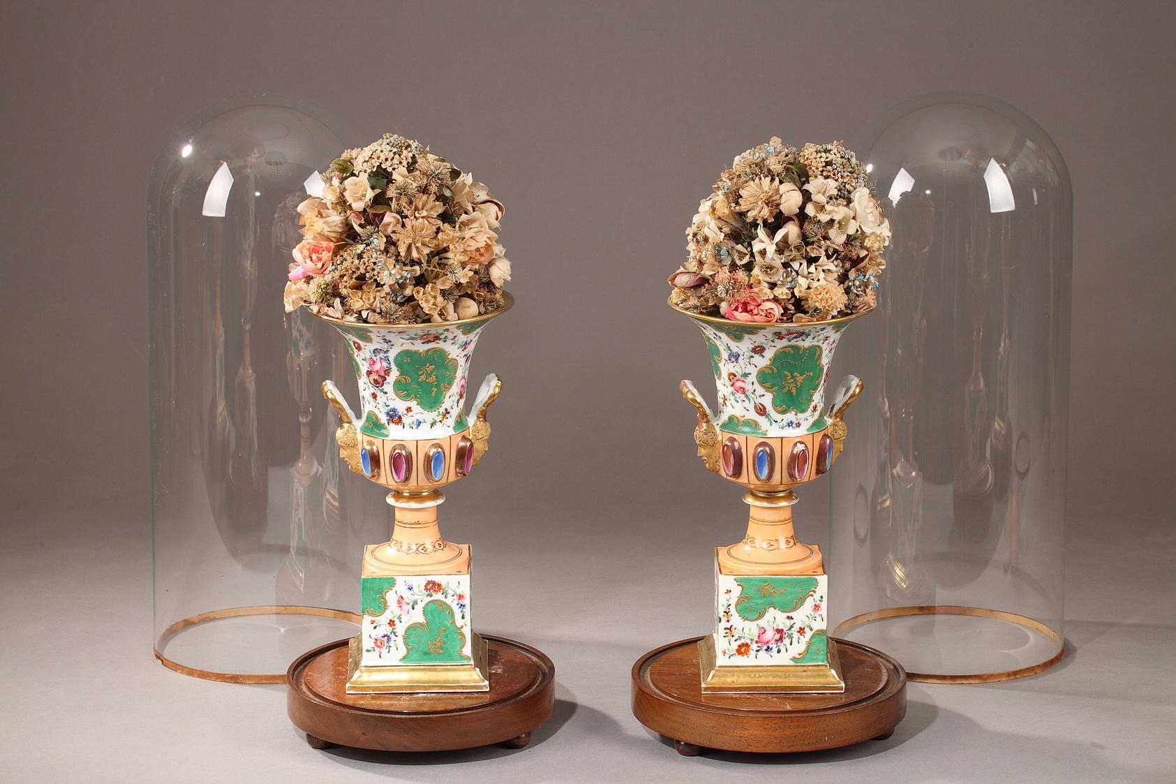 Louis Philippe Louis-Philippe Porcelain Medici Vases For Sale