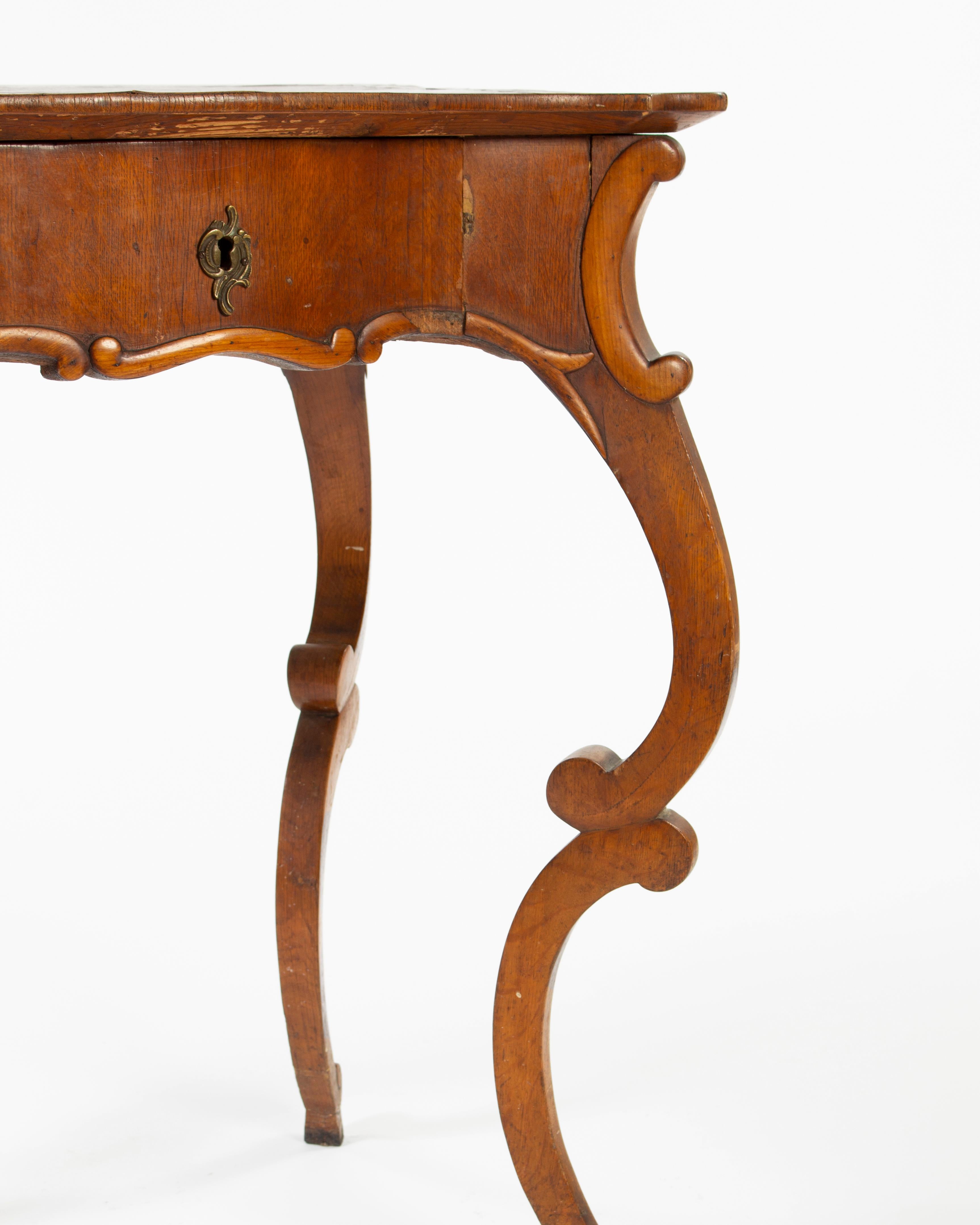 Walnut Louis Philippe Rococo Table, ca. 1870