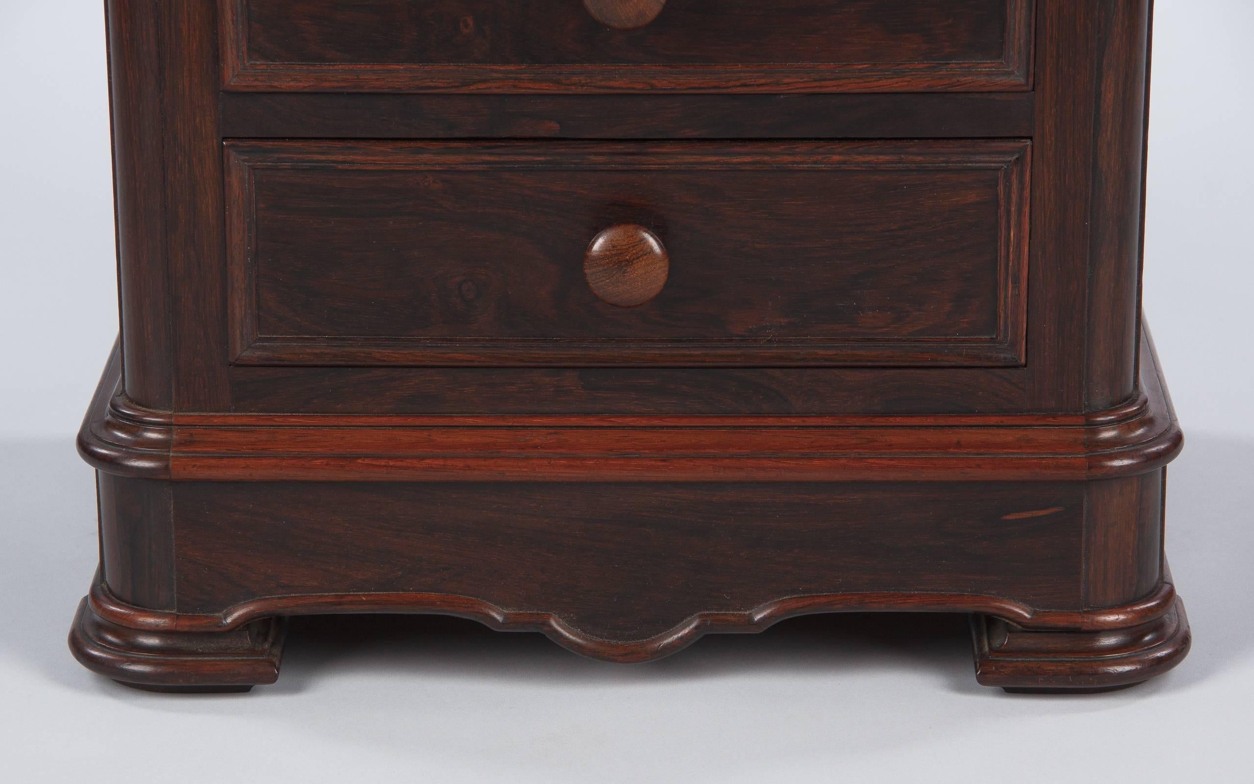 Louis Philippe Rosewood Cabinet with Marble Top, Mid-1800s 10