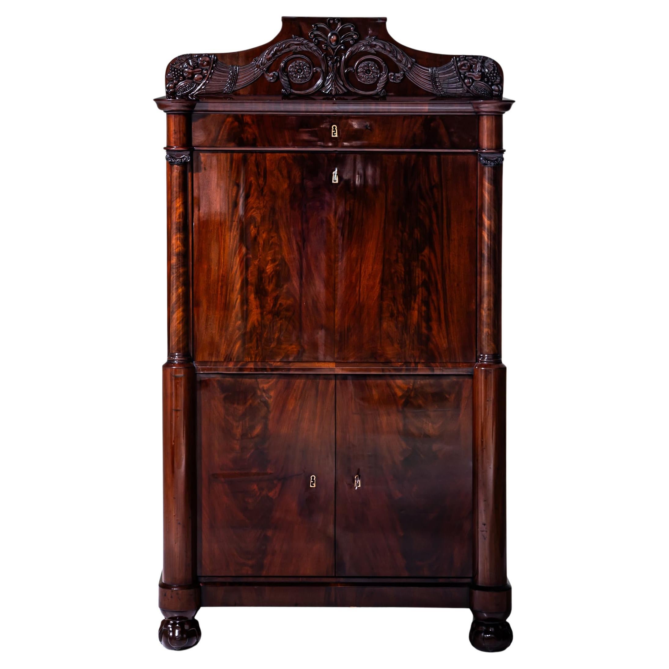 Louis Philippe Secretary Desk, Second Half of the 19th Century For Sale