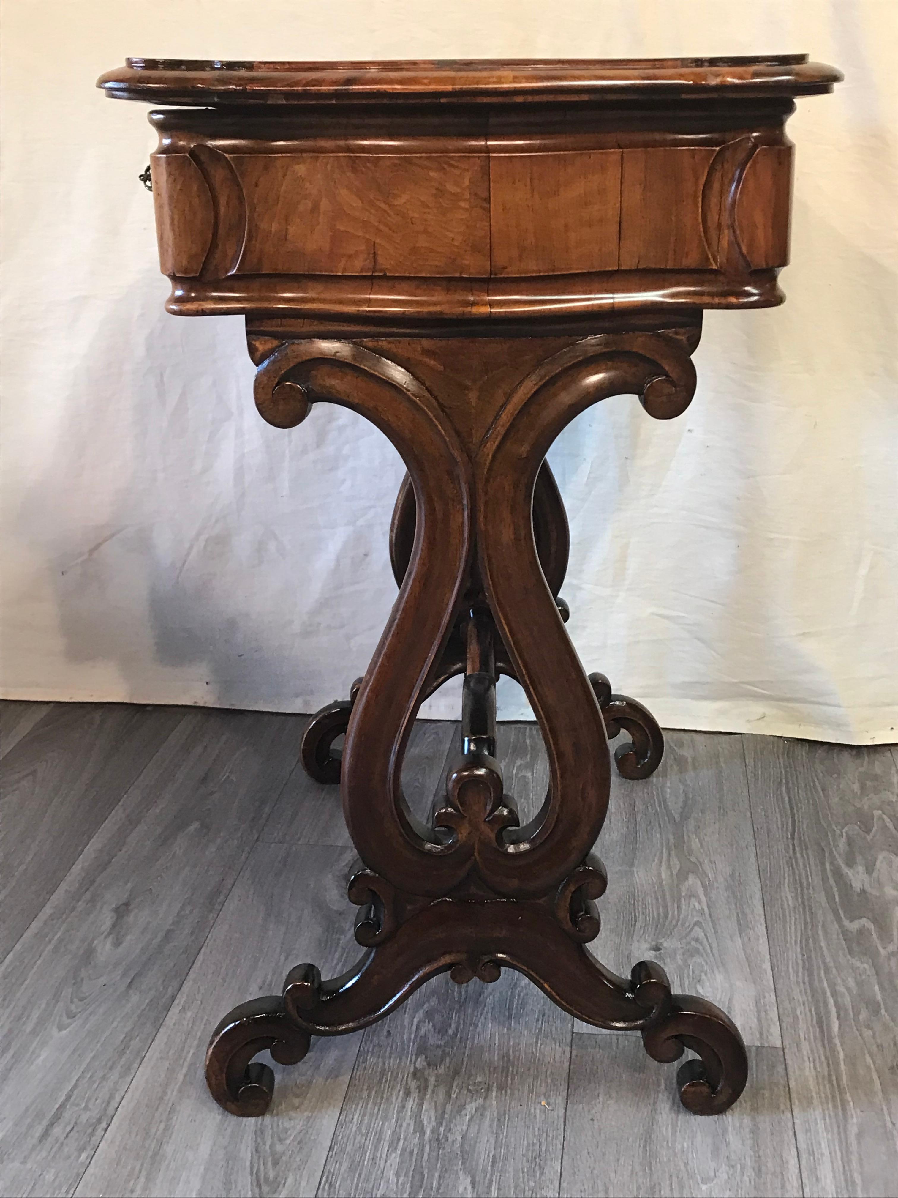 Fruitwood Louis Philippe Side Table, Germany 19th Century For Sale