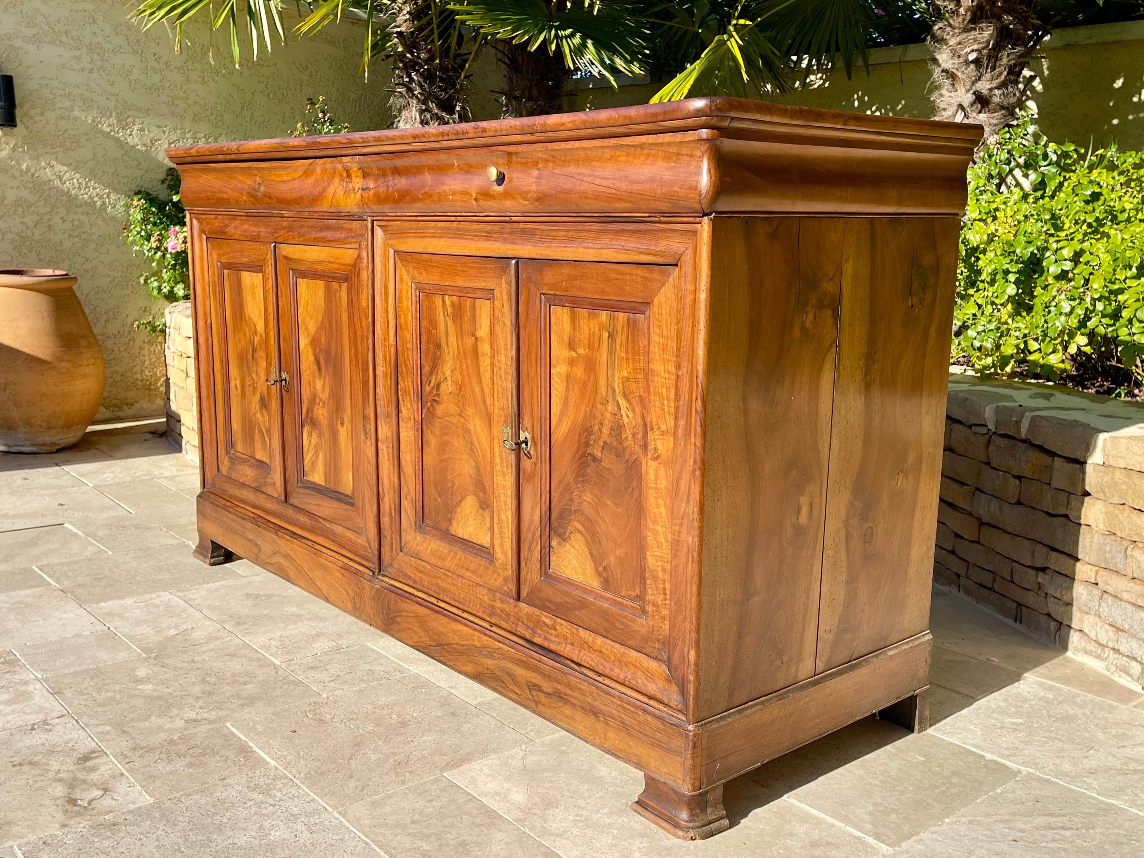 19th Century Louis Philippe Sideboard In Walnut For Sale