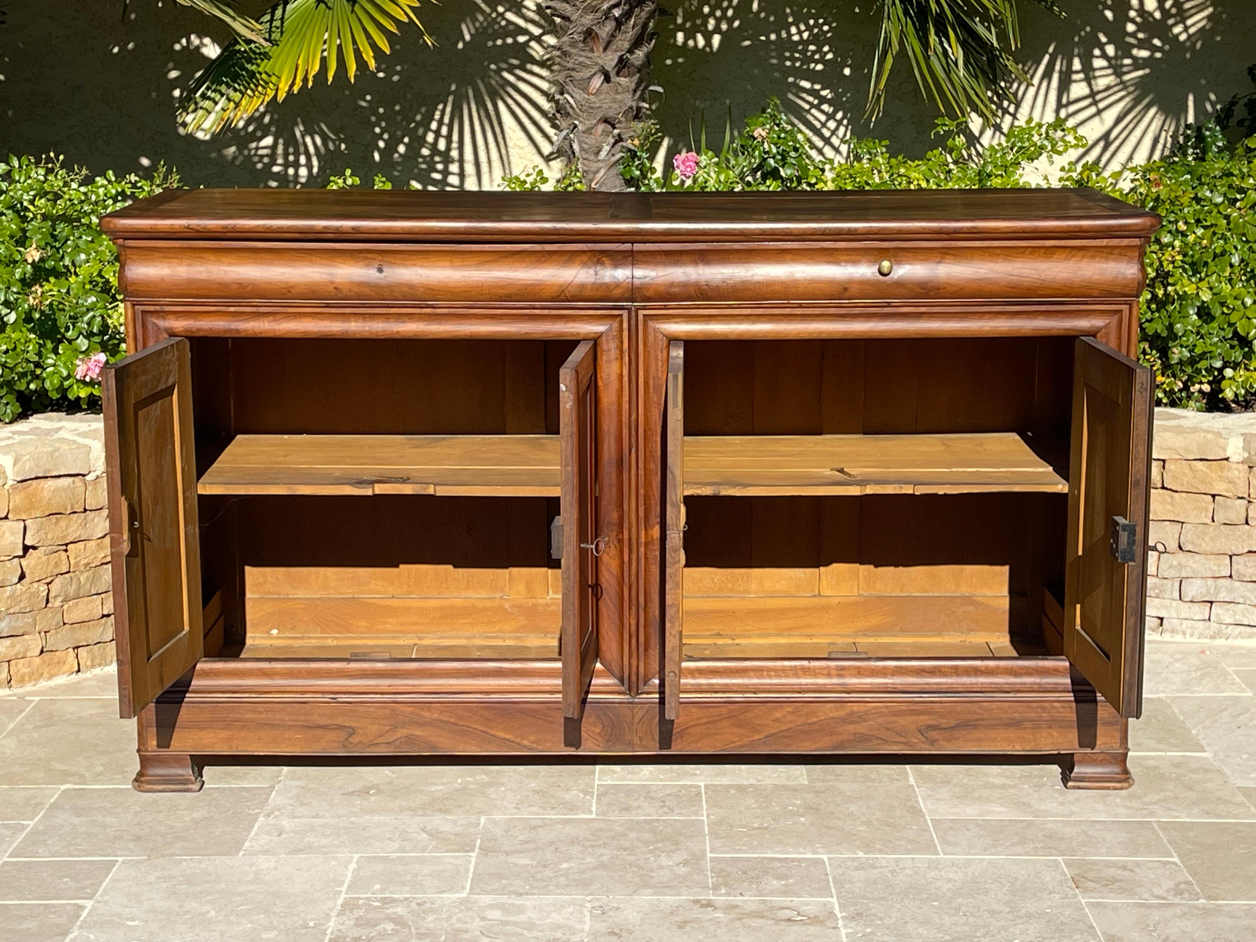 Louis Philippe Sideboard In Walnut For Sale 4