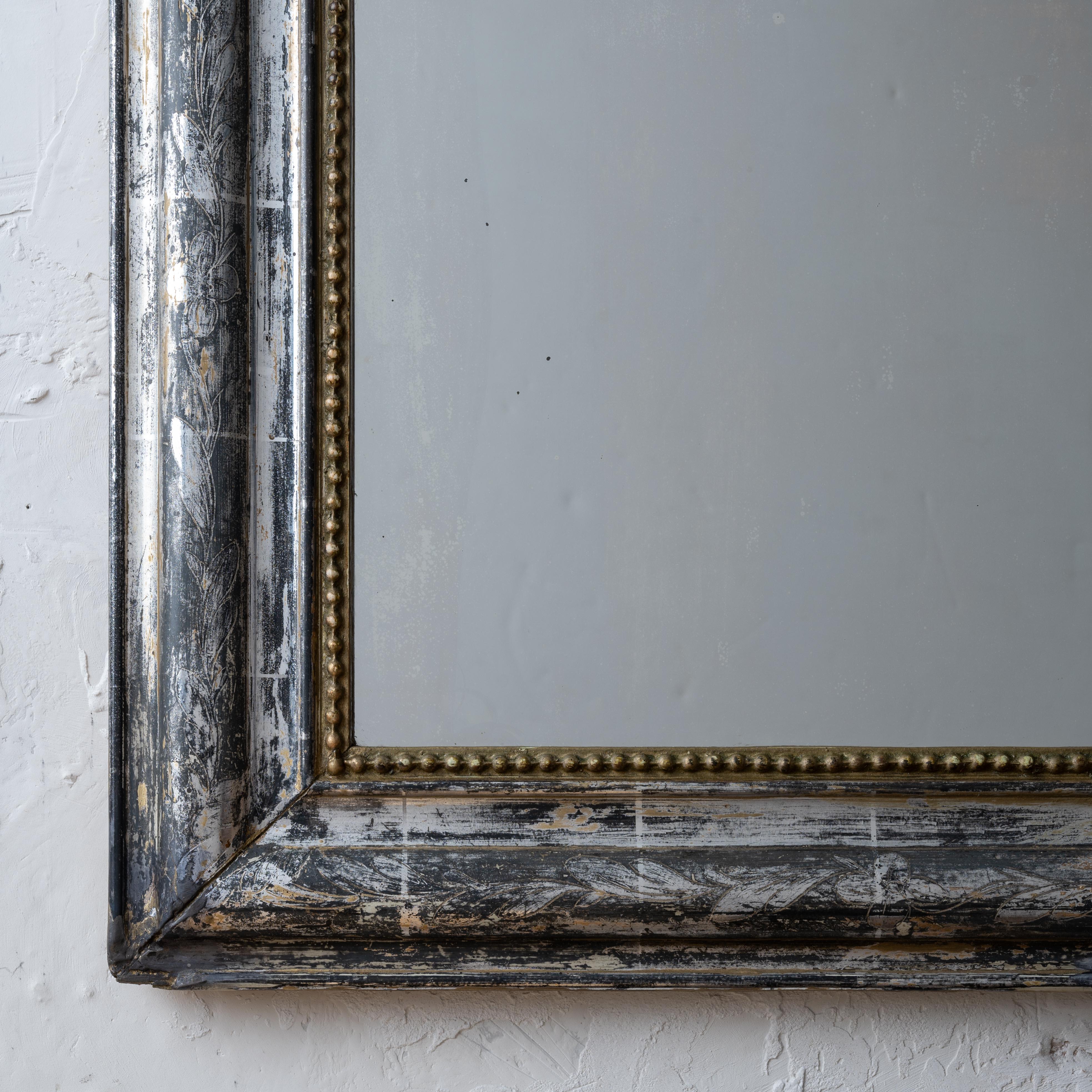 Louis Philippe Silver Gilt Mirror 1