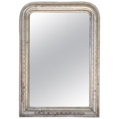 Louis Philippe Silver Gilt Mirror (H 35 x W 24 3/4)