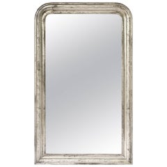 Louis Philippe Silver Gilt Mirror (H 53 3/4 x W 32 1/2)