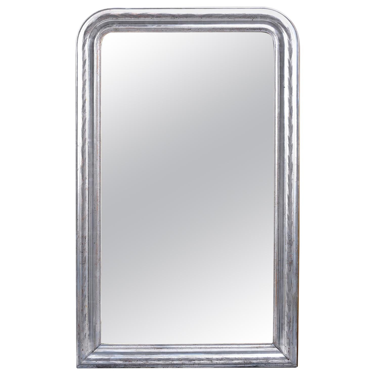 Louis Philippe Silver Leaf Mirror  