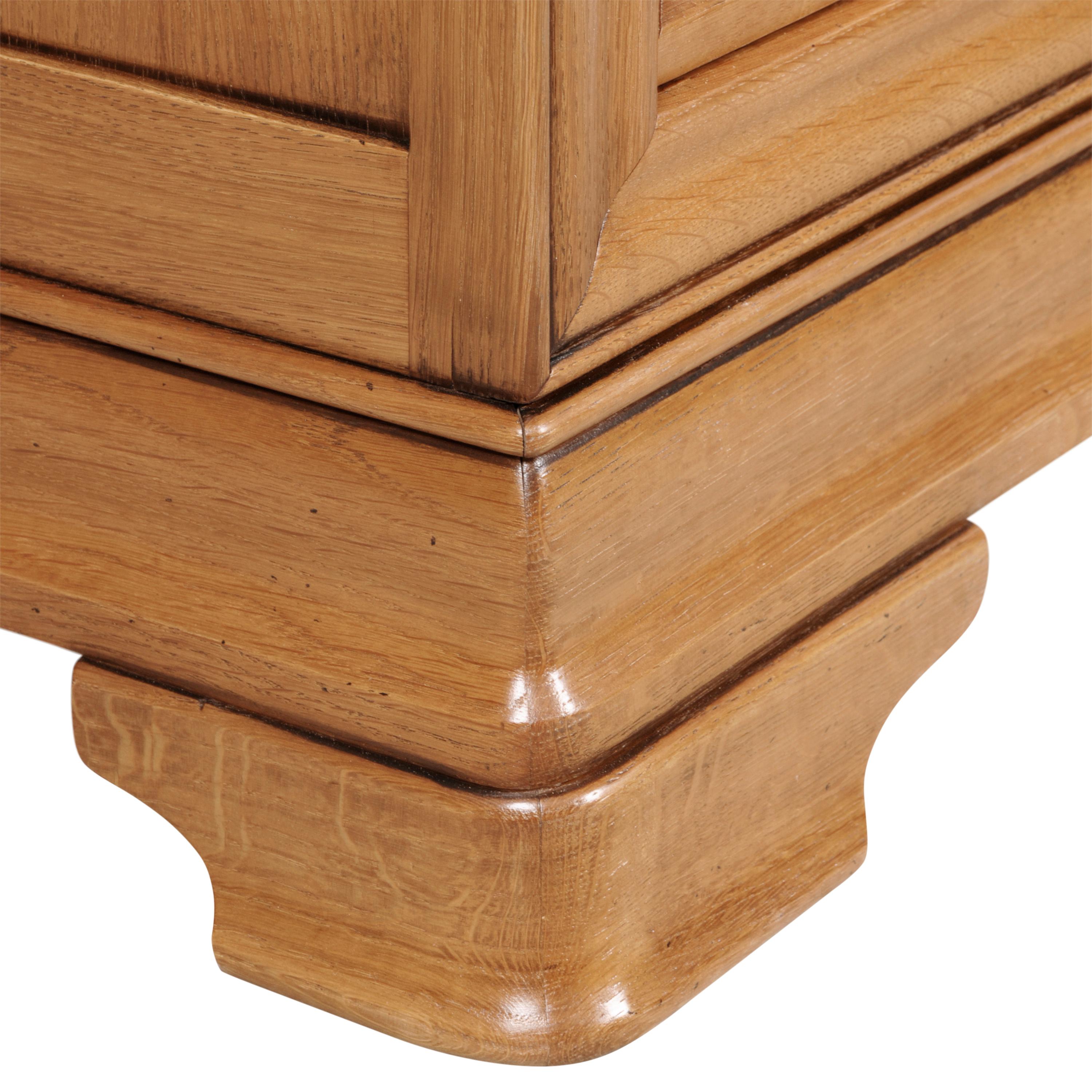 Credenza a 4 ante in stile Louis Philippe in Oak, 100% made in France In condizioni Nuovo in vendita a Landivy, FR