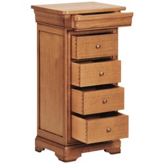 Louis Philippe Style 5 Drawer Chest in French Oak, 100% Made in France