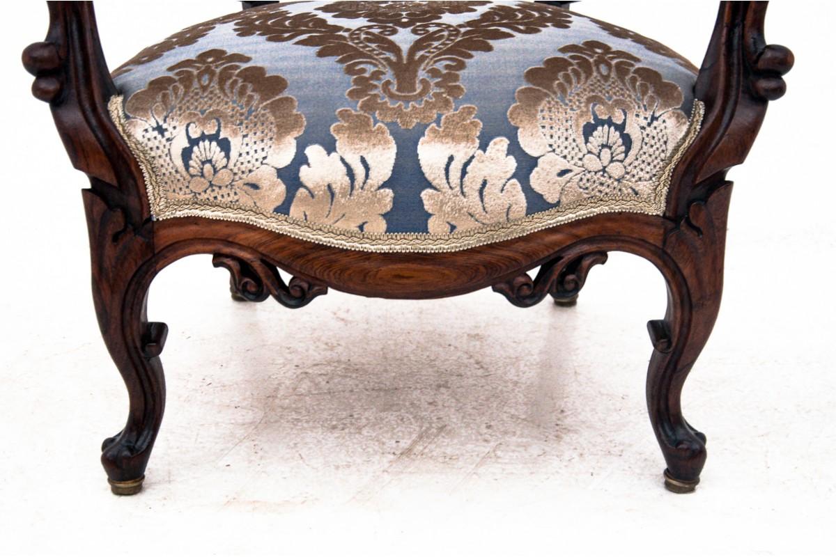 Sessel im Stil Louis Philippe, Frankreich, um 1870. im Angebot 4