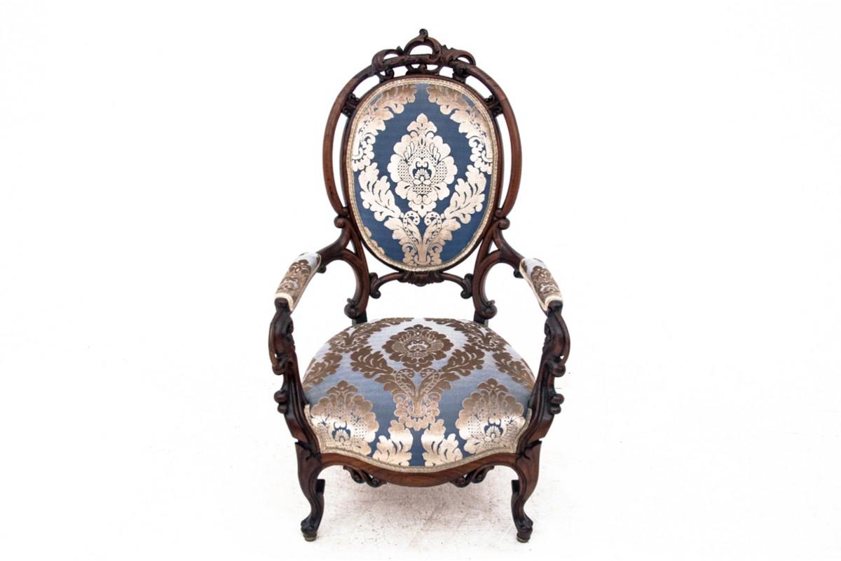 Louis Philippe style armchair, France, around 1870. For Sale 5