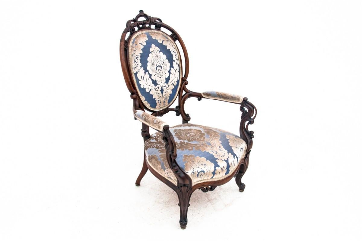 Sessel im Stil Louis Philippe, Frankreich, um 1870. (Louis XVI.) im Angebot