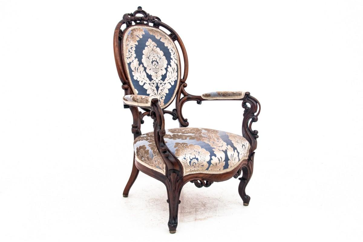 Sessel im Stil Louis Philippe, Frankreich, um 1870. (Französisch) im Angebot