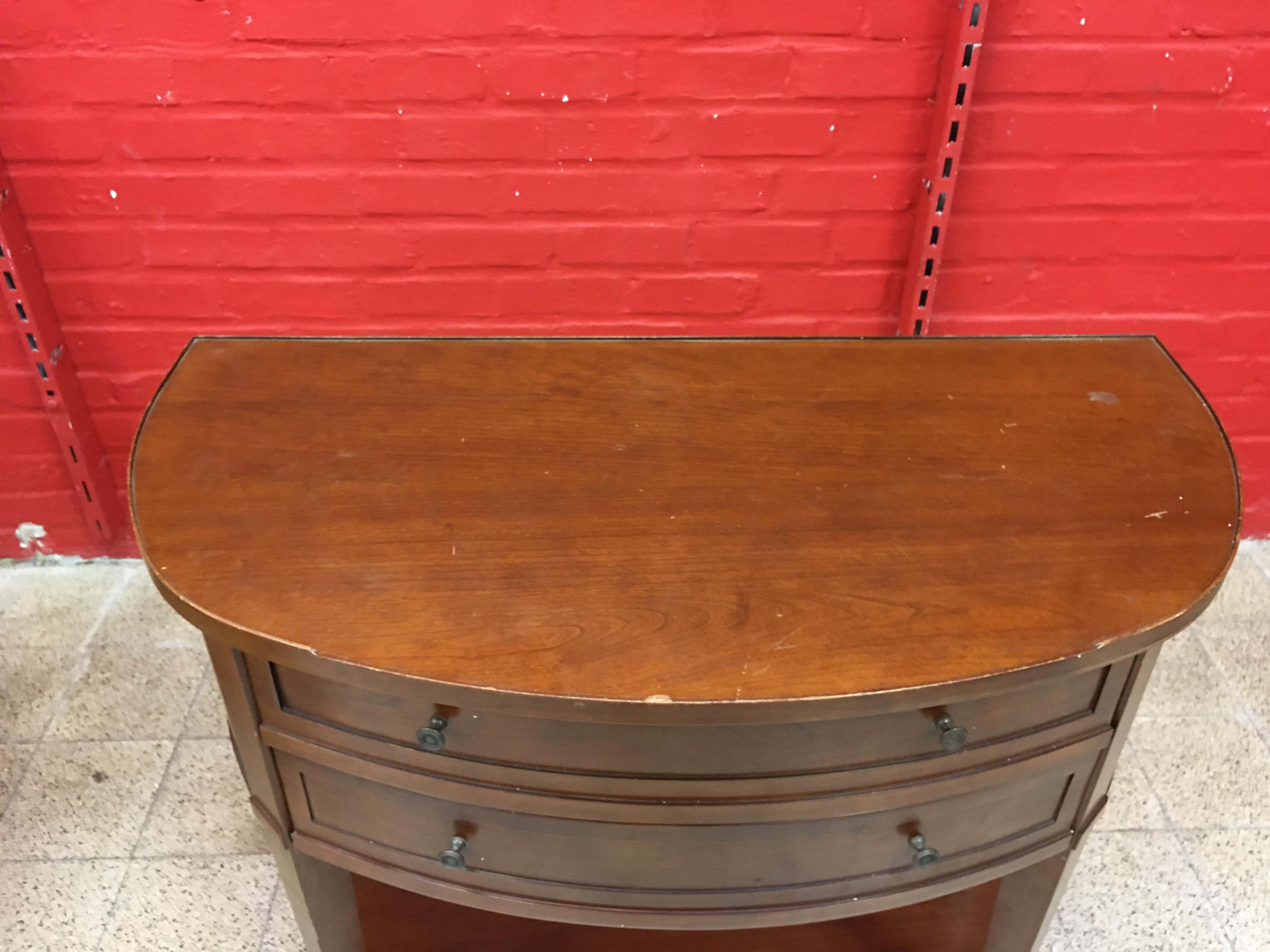 Louis Philippe Style Cherrywood Drawer Console by Grange For Sale 3