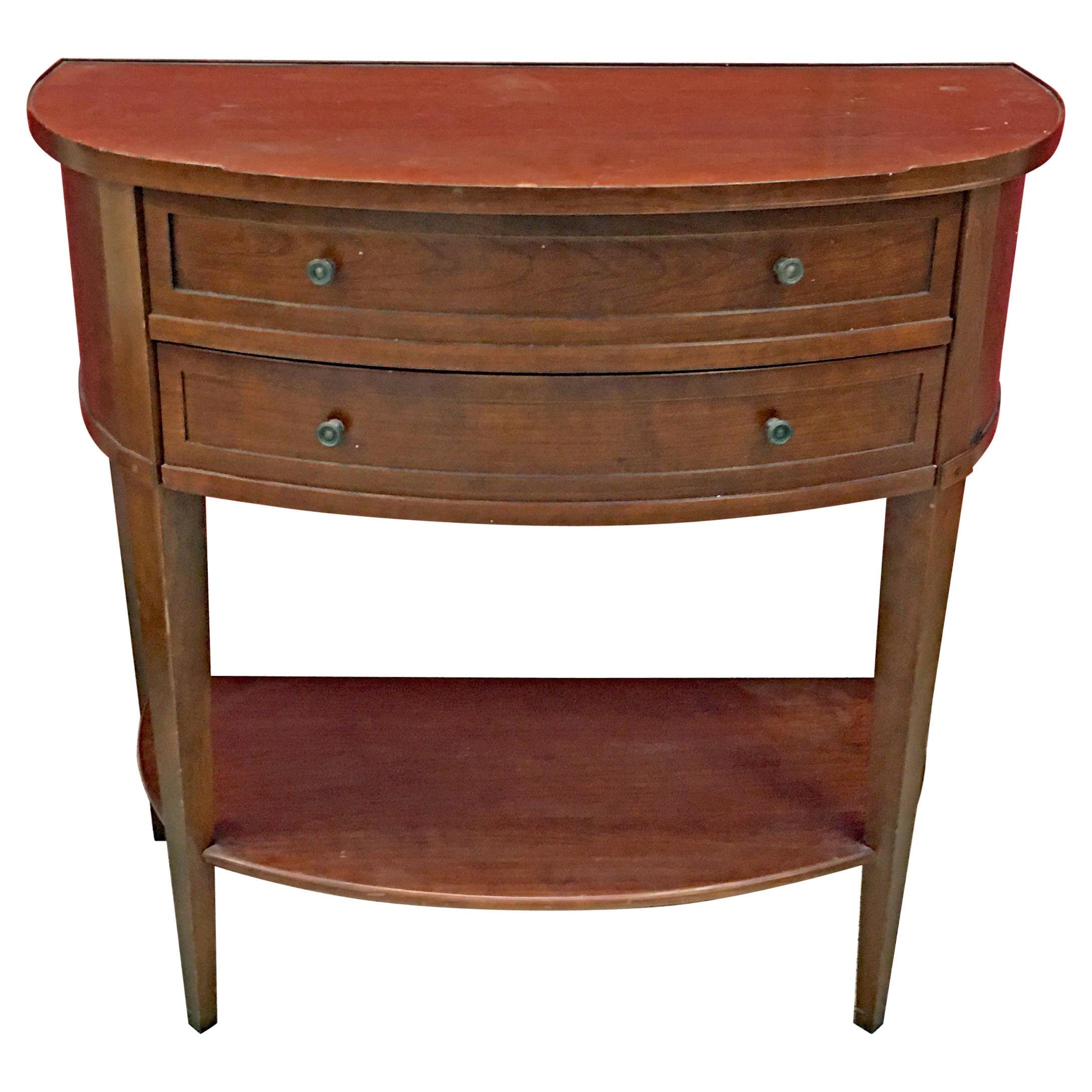 Louis Philippe Style Cherrywood Drawer Console by Grange For Sale