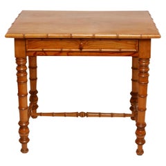 Louis Philippe Style Faux Bamboo Table, French, 19th Century
