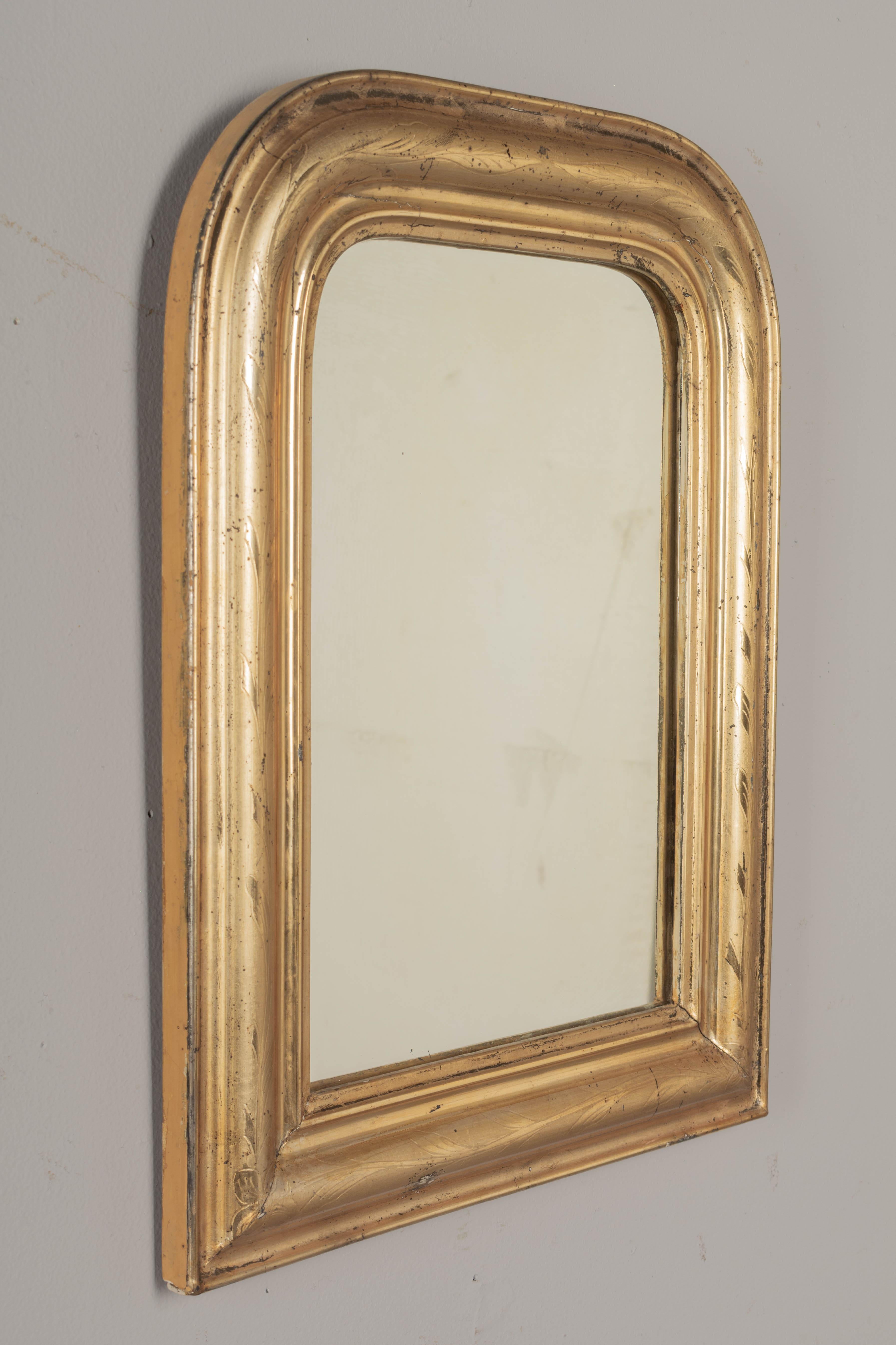 20th Century Louis Philippe Style French Gilded Mirror
