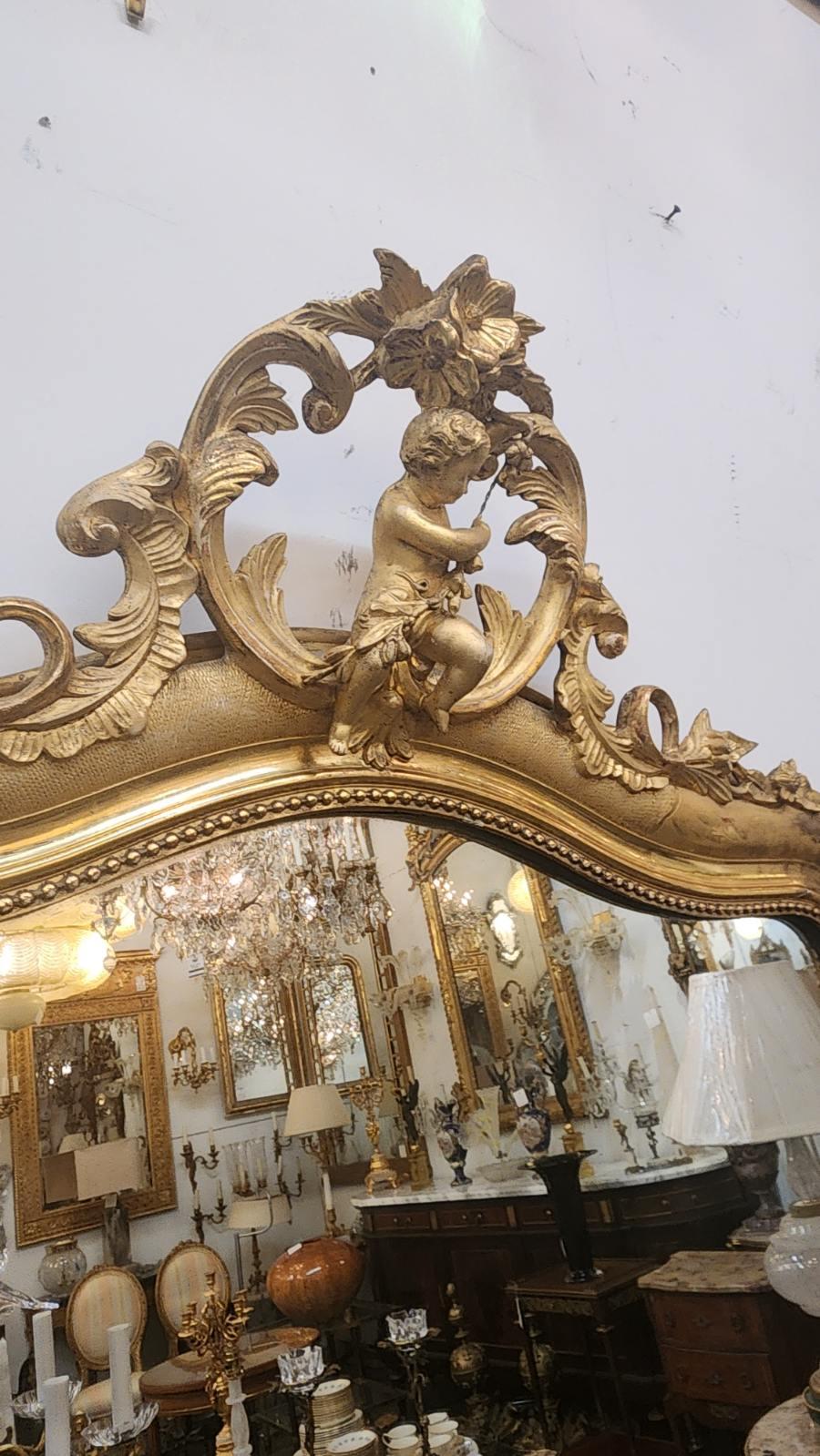 19th Century Louis Philippe Style Gilded Mirror For Sale