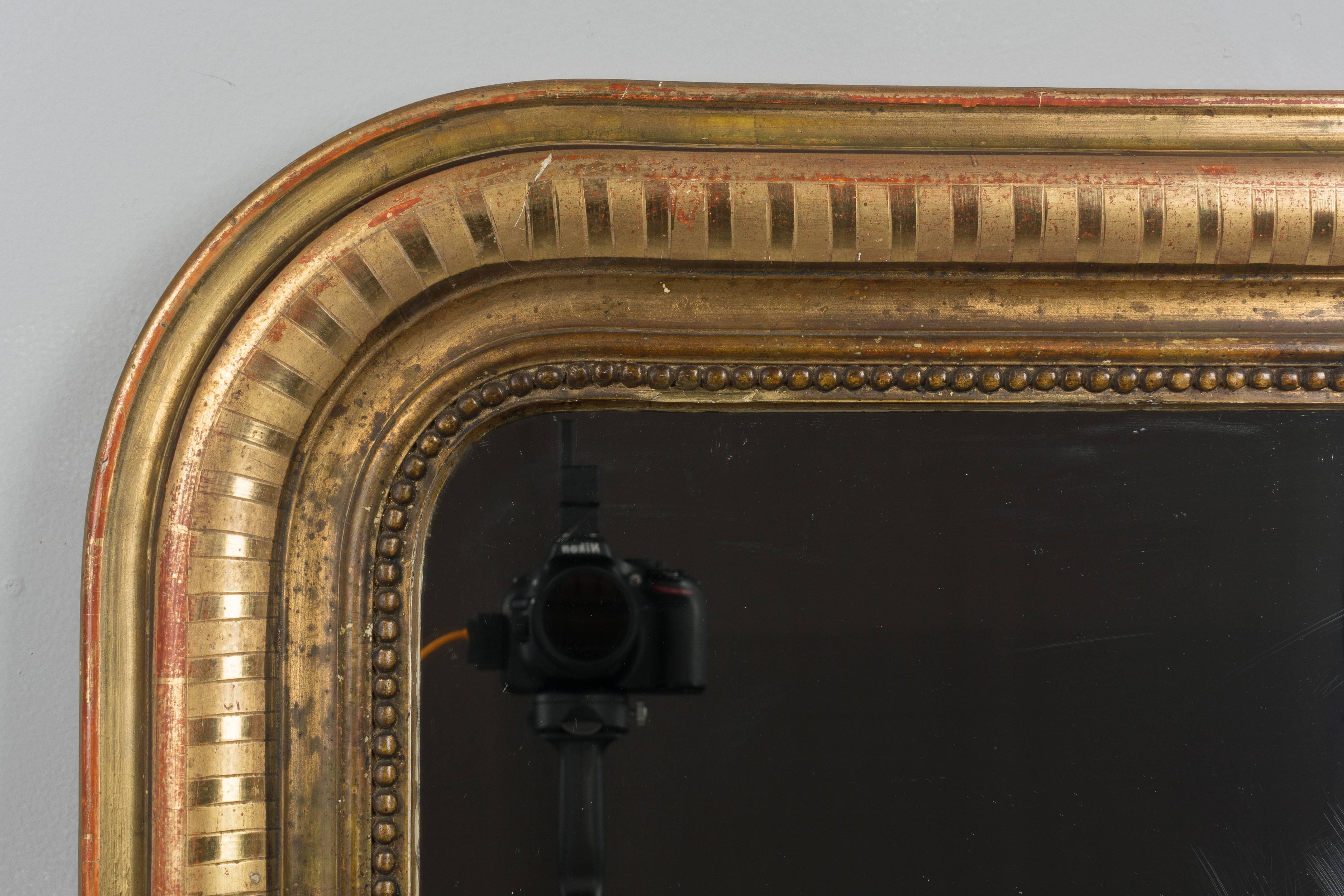 20th Century Louis Philippe Style Gilded Mirror