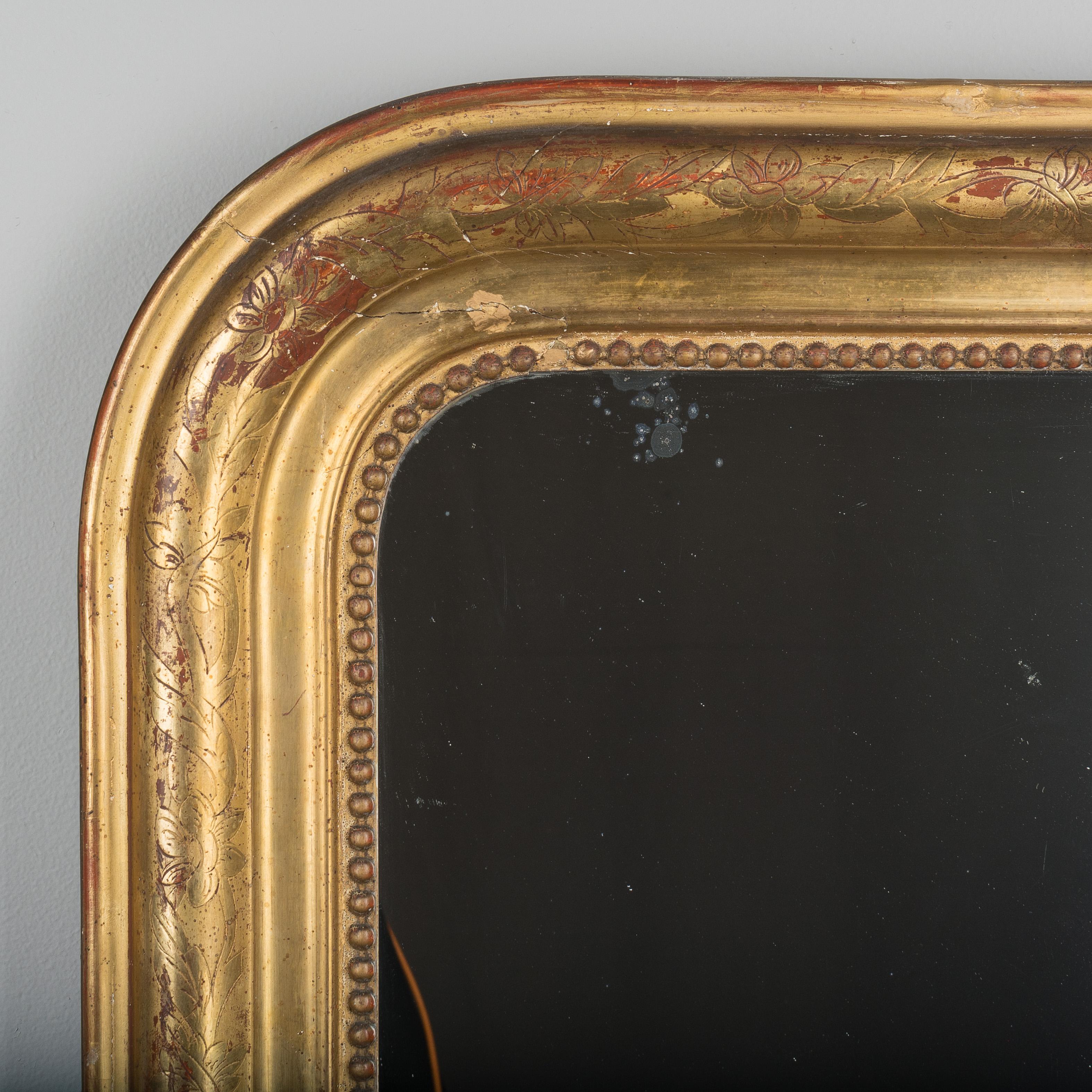 19th Century Louis Philippe Style Gilded Mirror