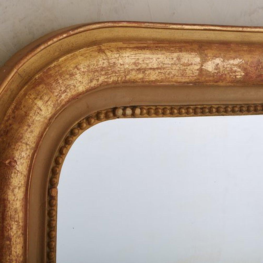 Louis Philippe Style Gilt Mirror, France 20th Century, Large 1