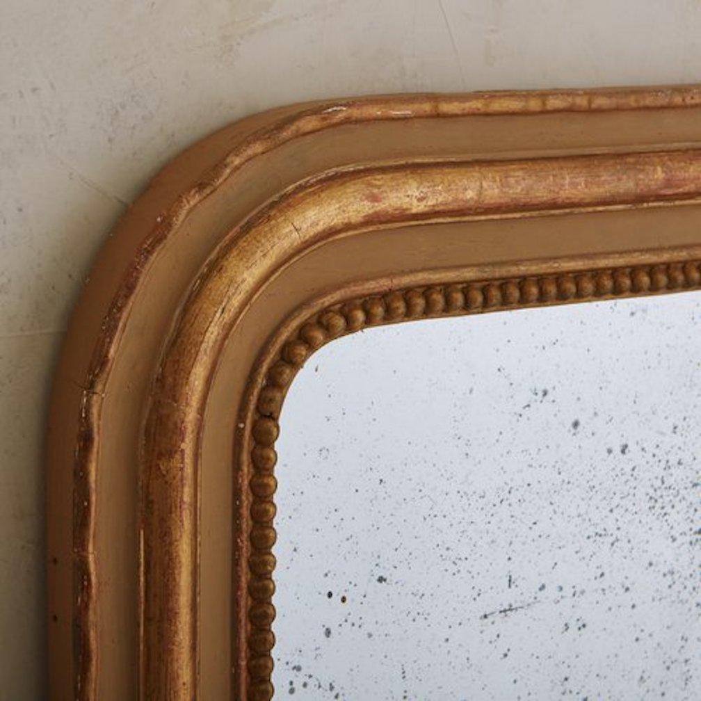 Louis Philippe Style Gilt Mirror, France 20th Century, Large 4