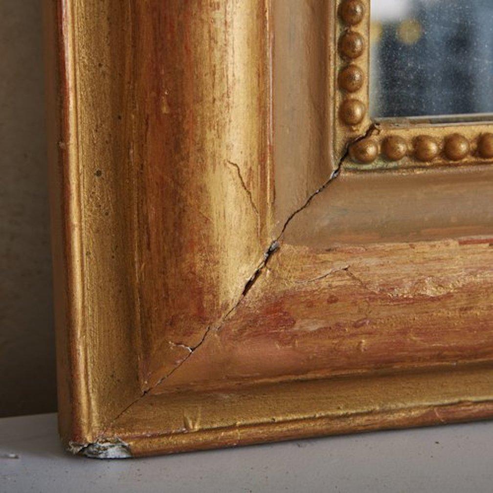 Louis Philippe Style Gilt Mirror, France 20th Century, Small 1
