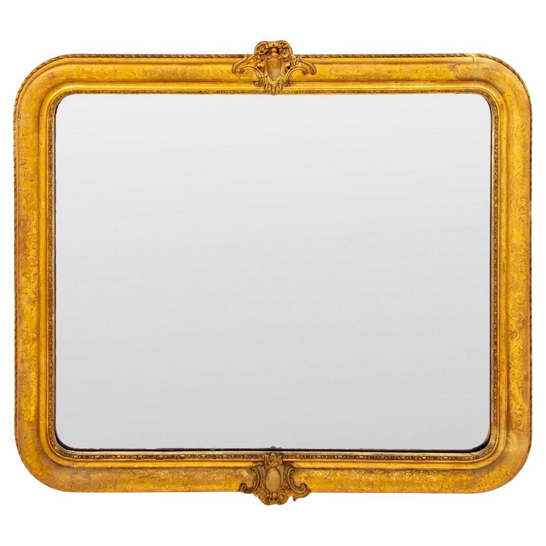 Louis Philippe Style Giltwood Mirror