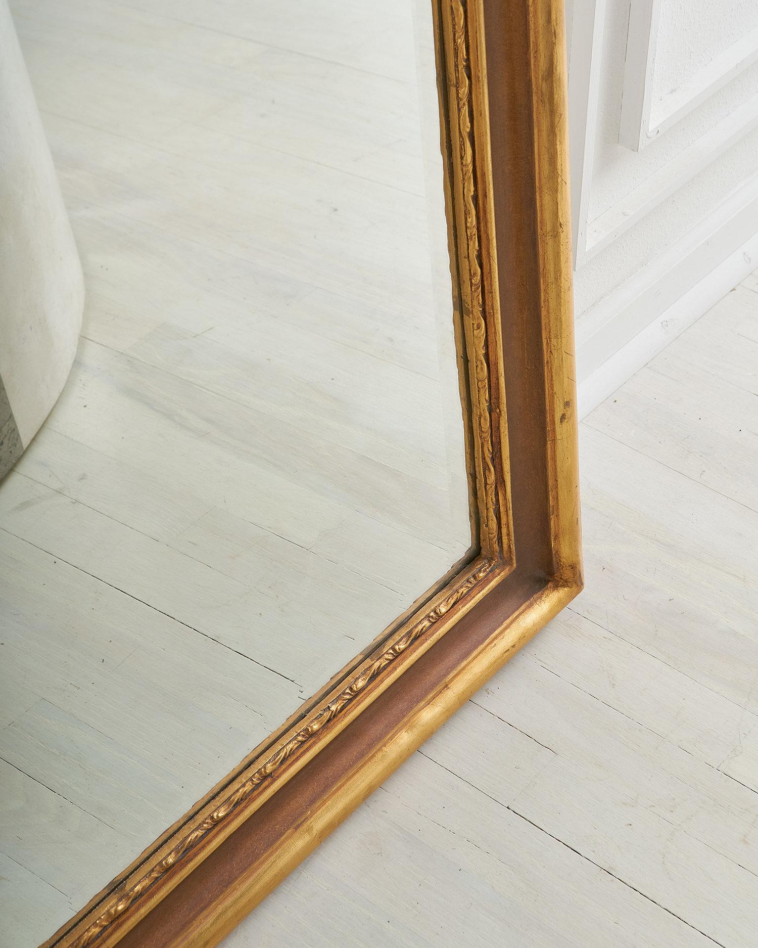 Contemporary Louis Philippe Style Gold Mirror, Grande