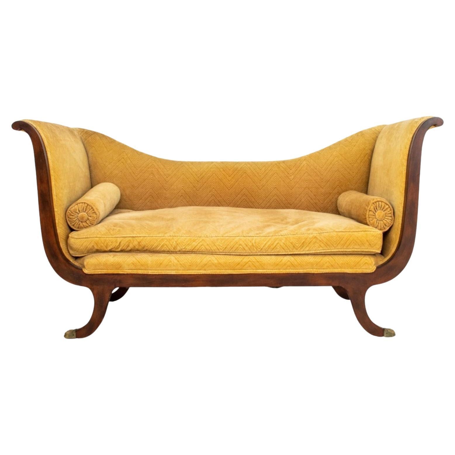 Louis Philippe Style Mahogany Meridienne, 19th C. For Sale