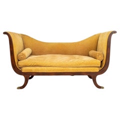 Louis Philippe Style Mahogany Meridienne, 19th C.