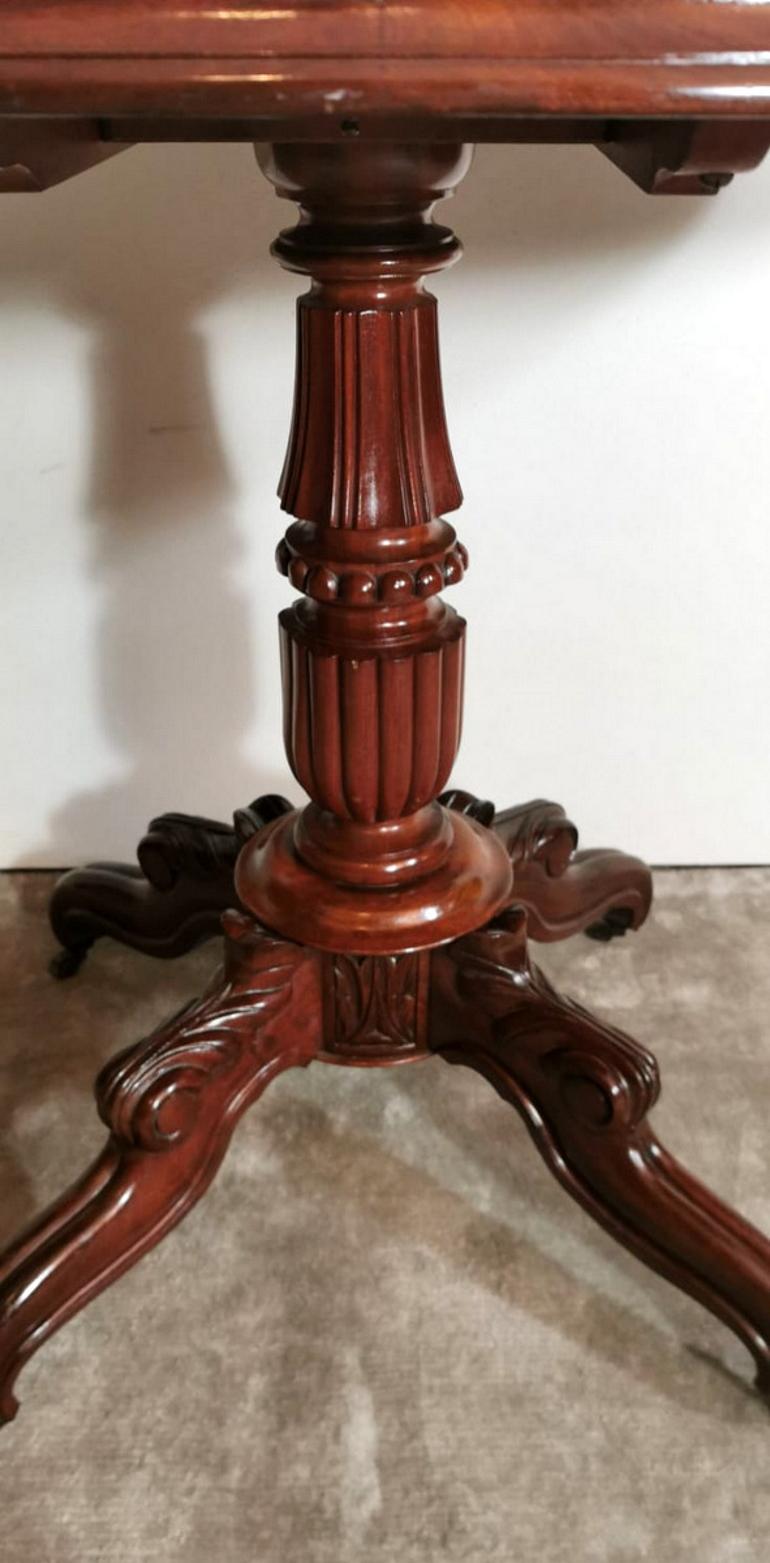 Louis Philippe Wood Sail Table Made in France For Sale 7