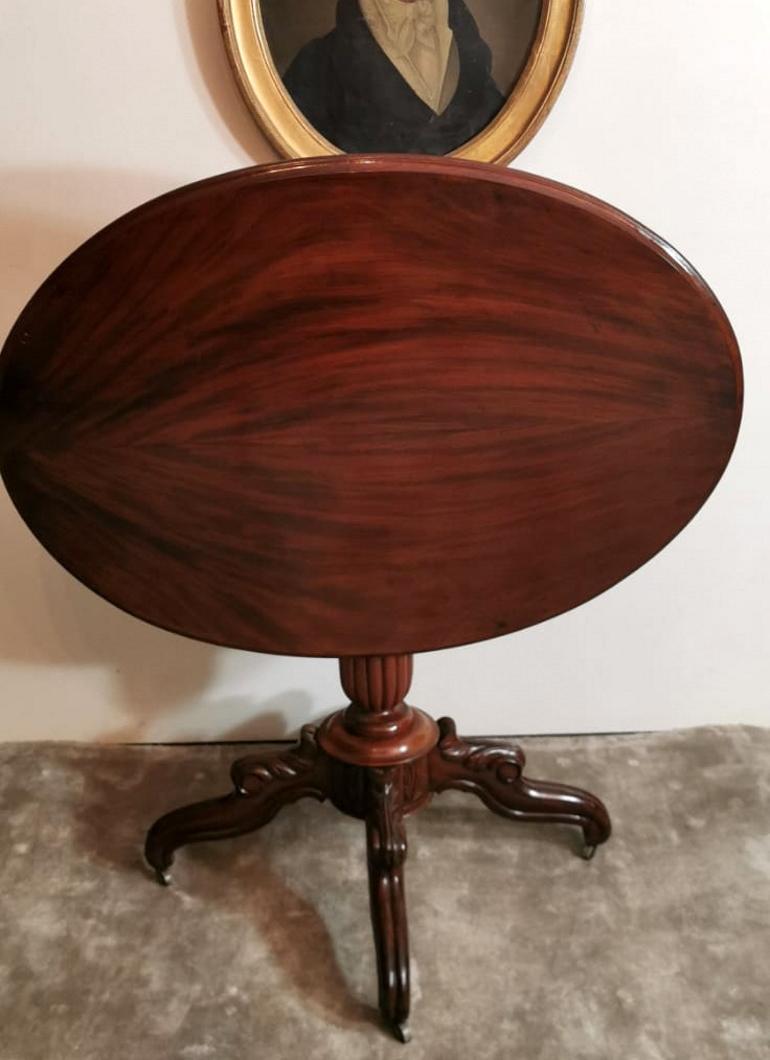 Louis Philippe Wood Sail Table Made in France In Good Condition For Sale In Prato, Tuscany