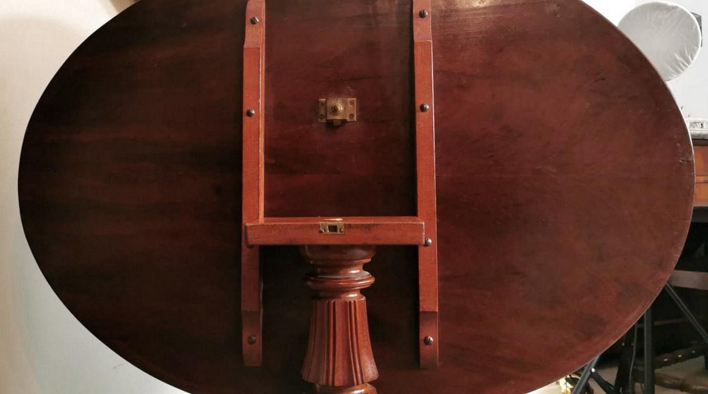 Holz-Segeltisch von Louis Philippe, hergestellt in Frankreich im Angebot 2