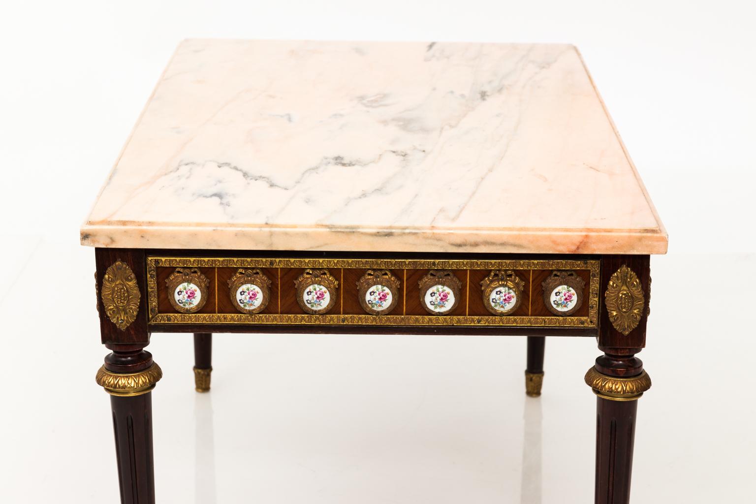 Louis Philippe Style Marble-Top Table For Sale 7