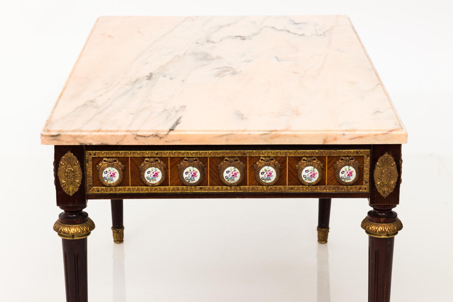 Louis Philippe Style Marble-Top Table For Sale 1