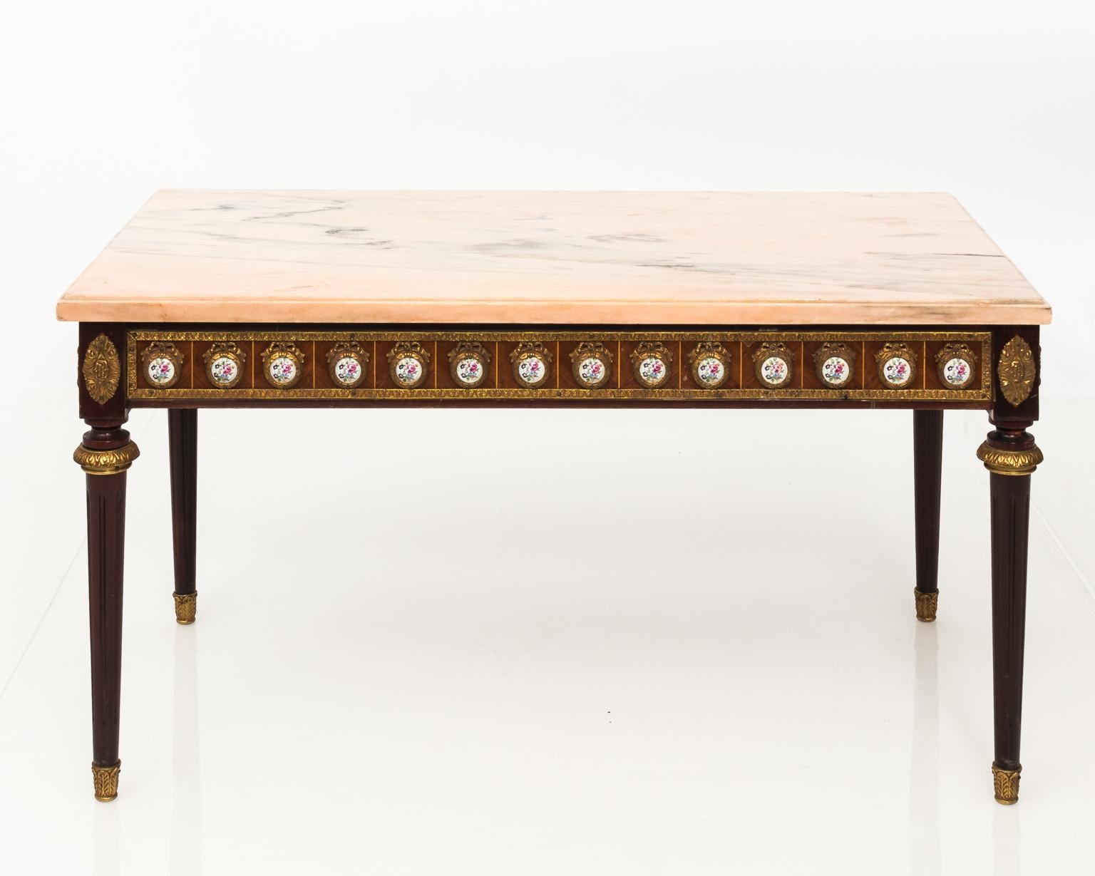 Louis Philippe Style Marble-Top Table For Sale 2