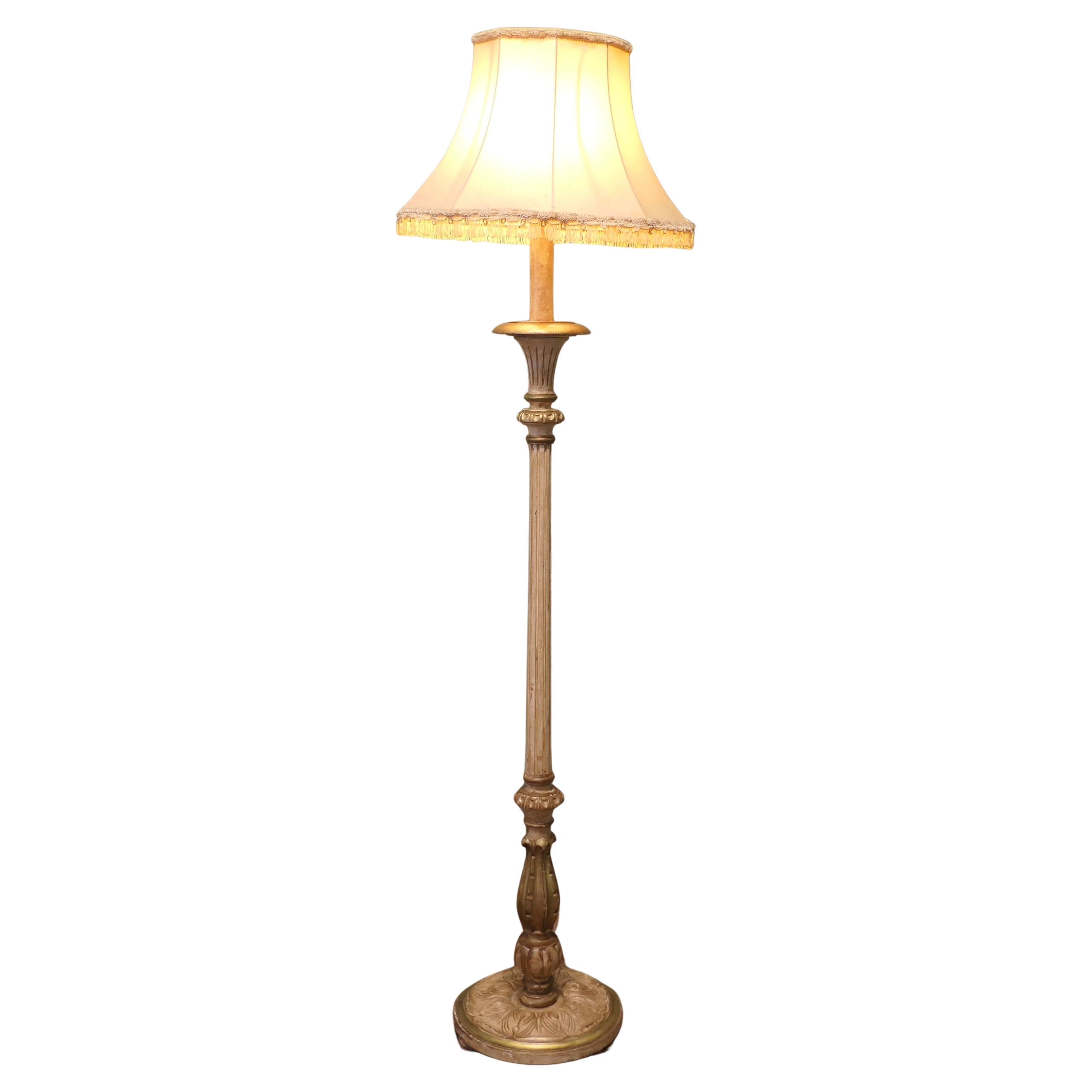 Stile Louis Philippe dipinto e dorato  Lampada da terra, Lampada standard