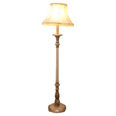 Antique Louis Philippe style Painted and Gilt  Floor Lamp, Standard Lamp