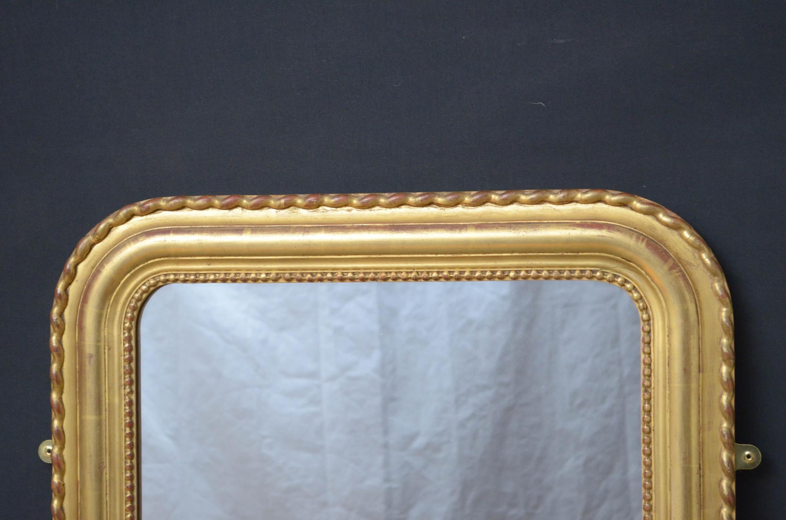 Miroir de pilier de style Louis Philippe Bon état - En vente à Whaley Bridge, GB