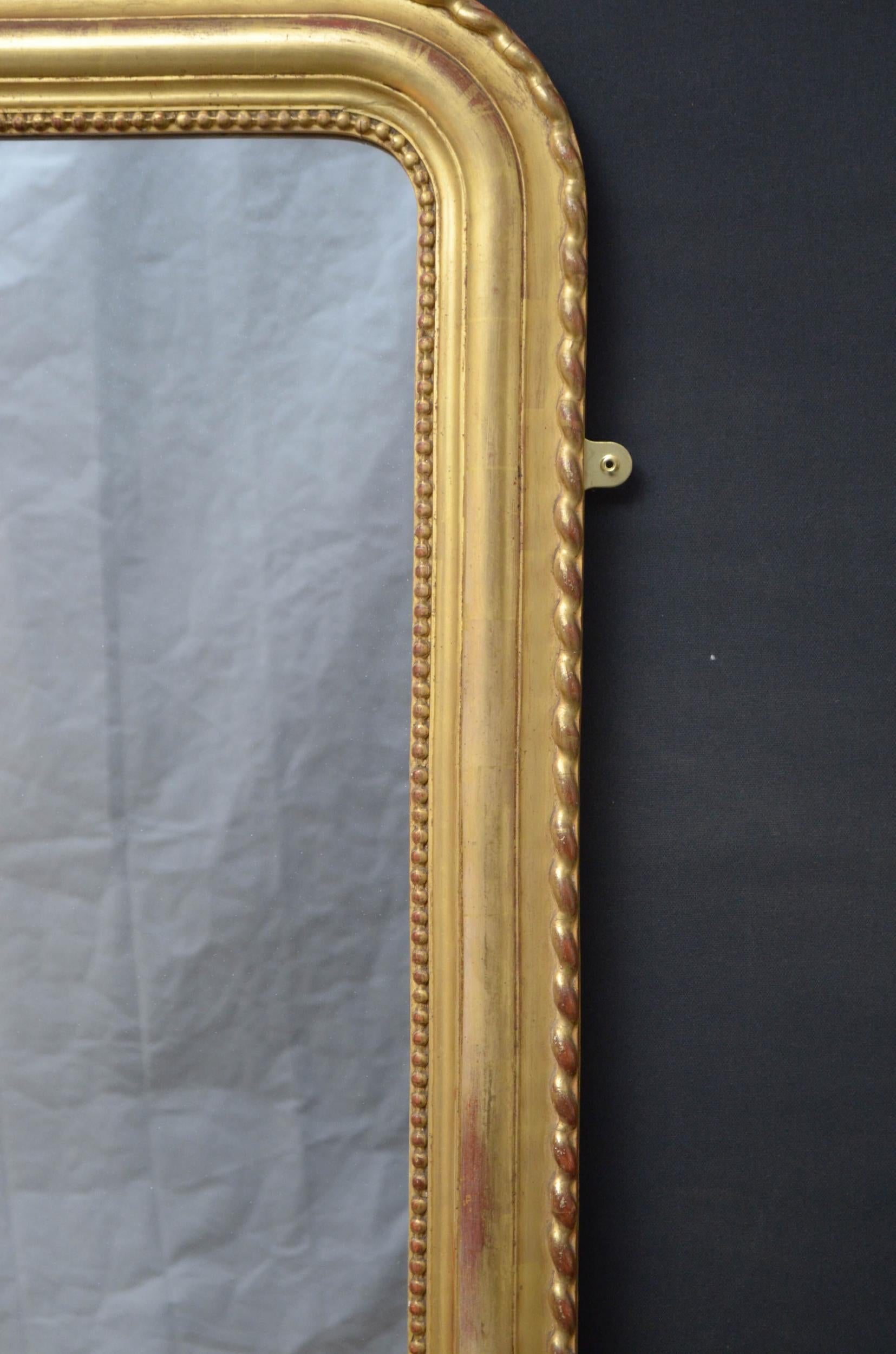 Miroir de pilier de style Louis Philippe en vente 1
