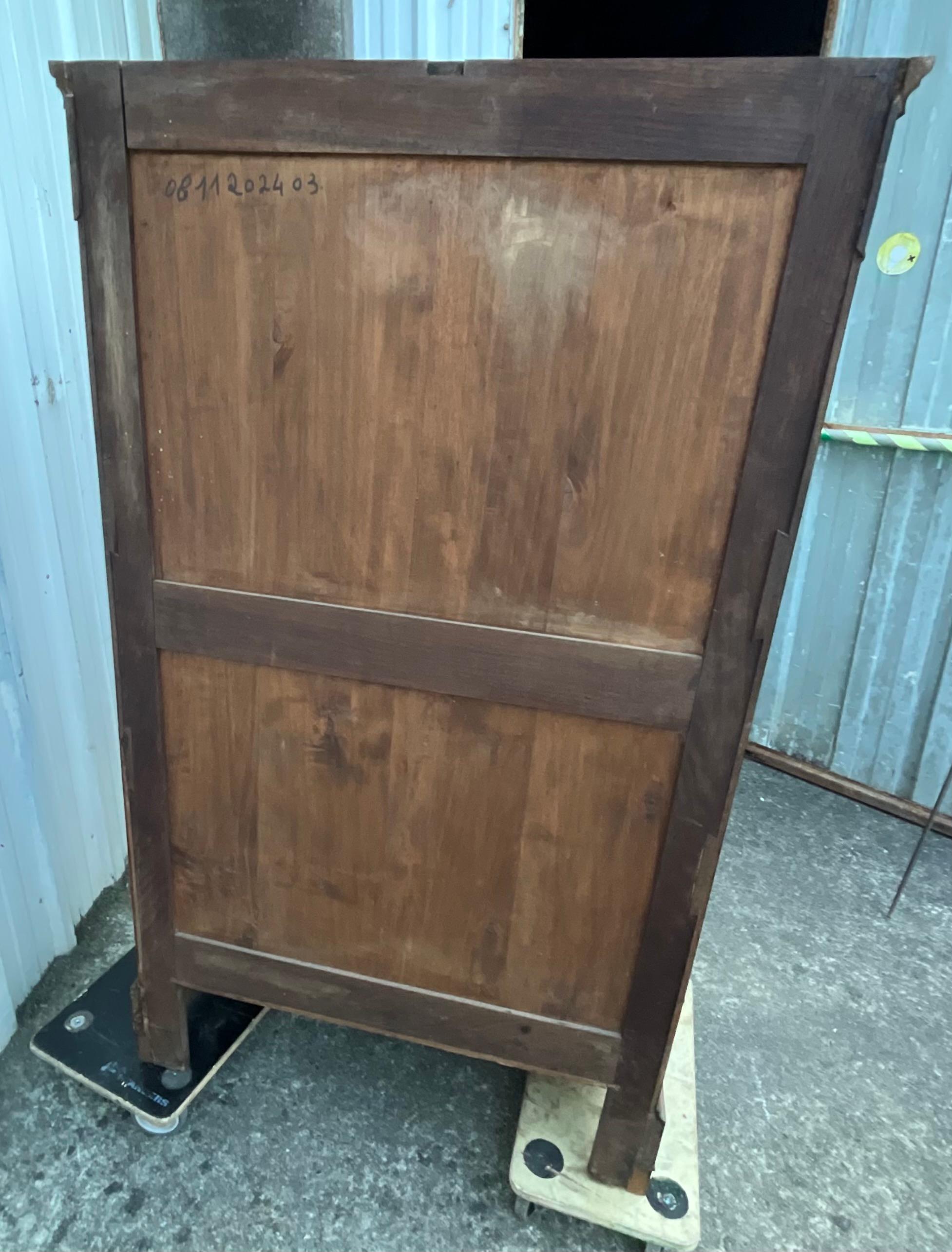 Louis-philippe Style Secretary In Burl Walnut – Late 19th Century For Sale 12