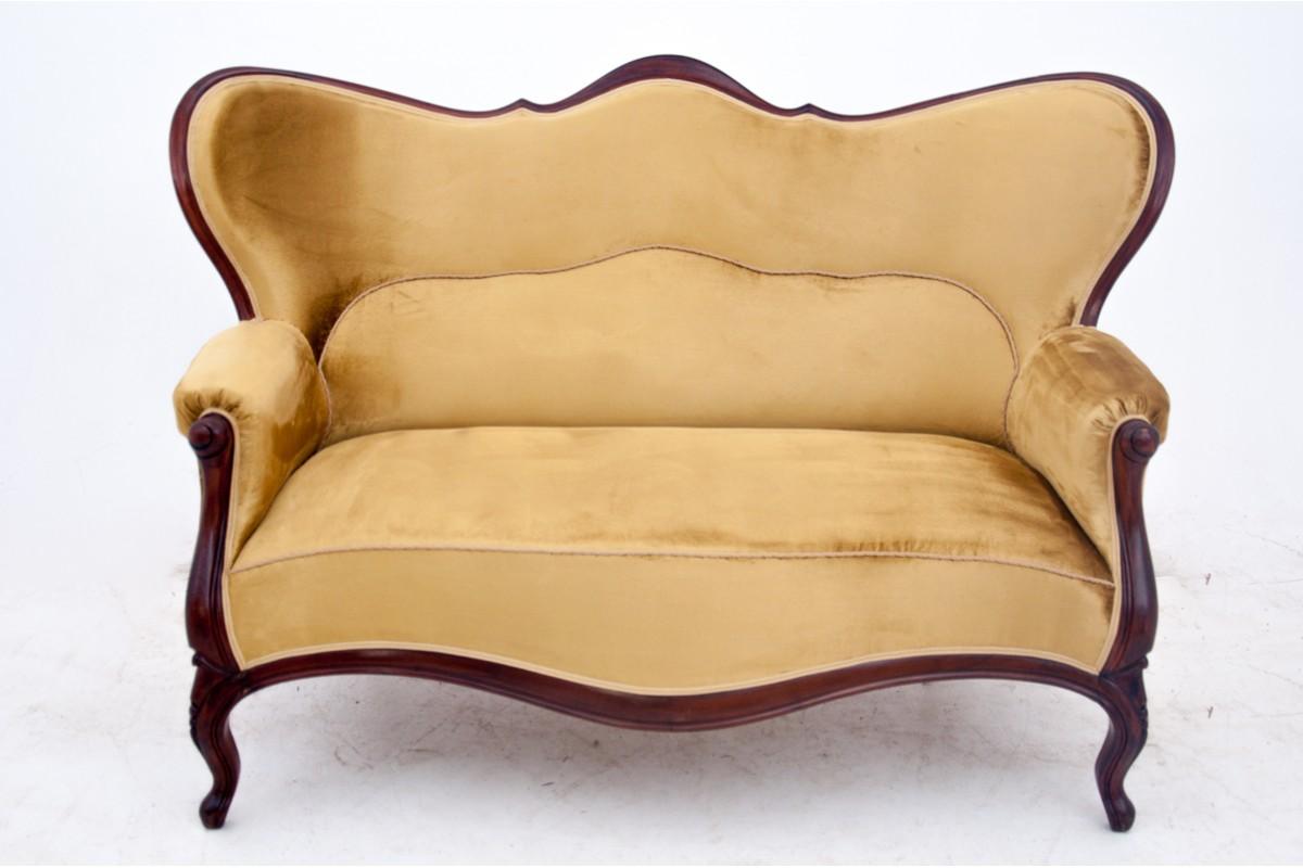 Sofa im Louis-Philippe-Stil, Frankreich, um 1900. im Zustand „Gut“ im Angebot in Chorzów, PL