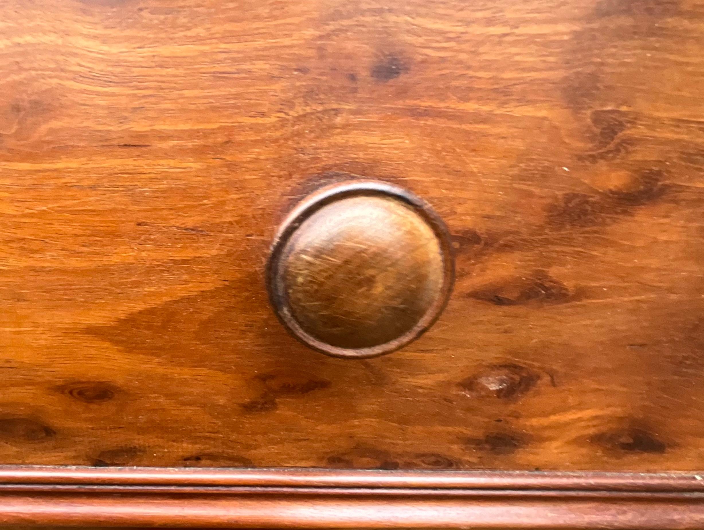 Louis Philippe Style Speckled Mahogany Weekly Chest, Late 19th Century 4