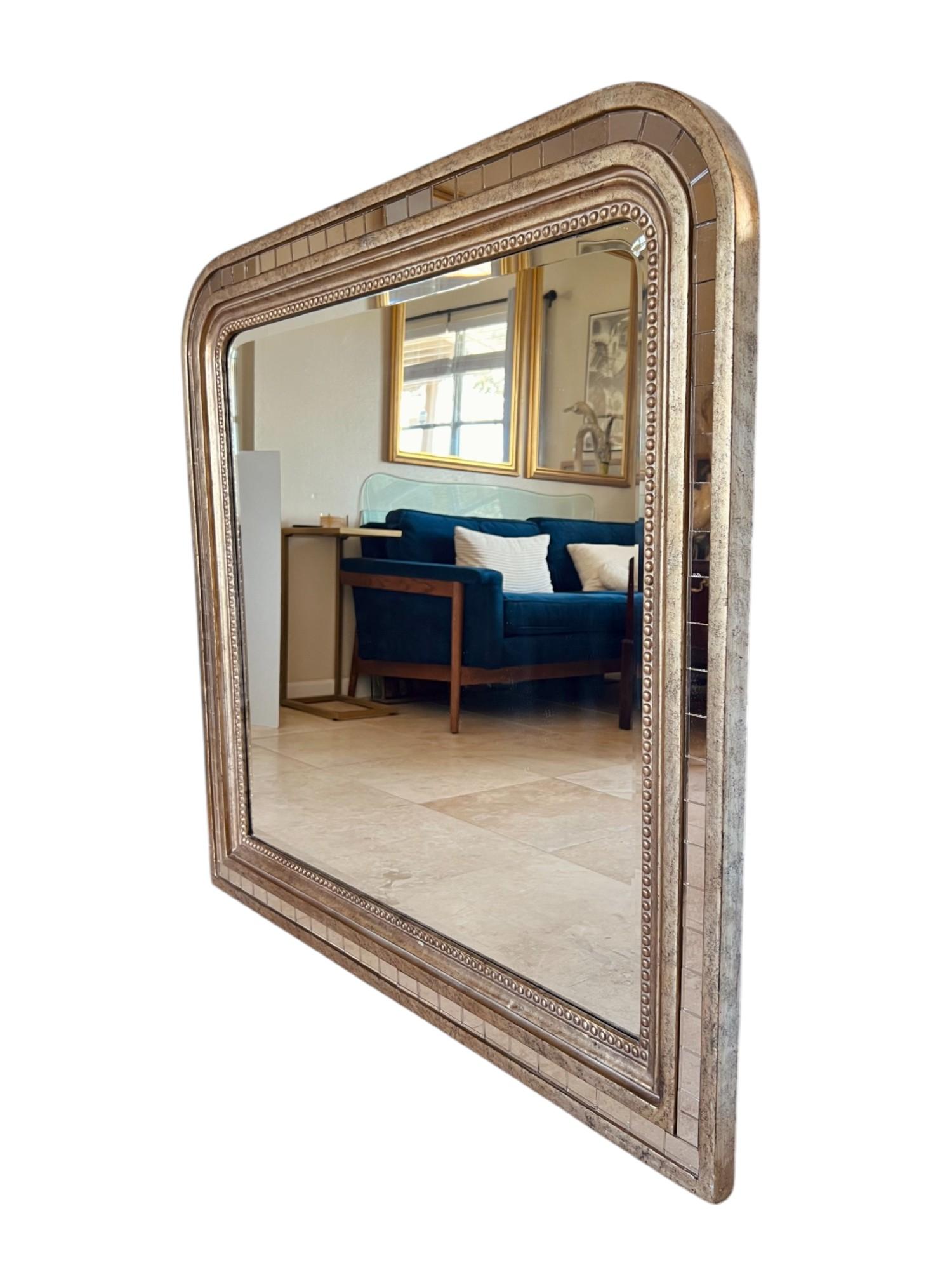 American Louis Philippe Style Tiled Gold Mirror