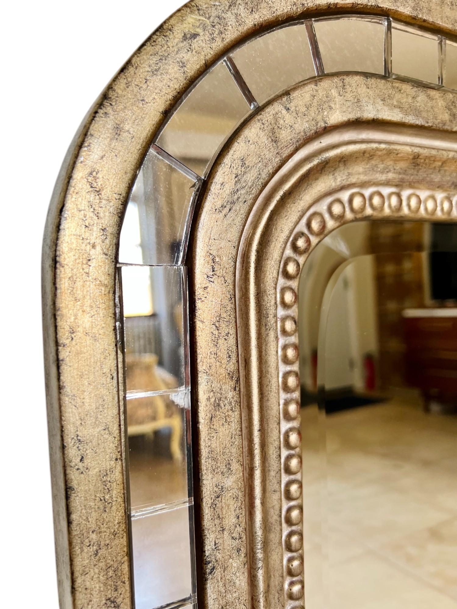 Louis Philippe Style Tiled Gold Mirror 2