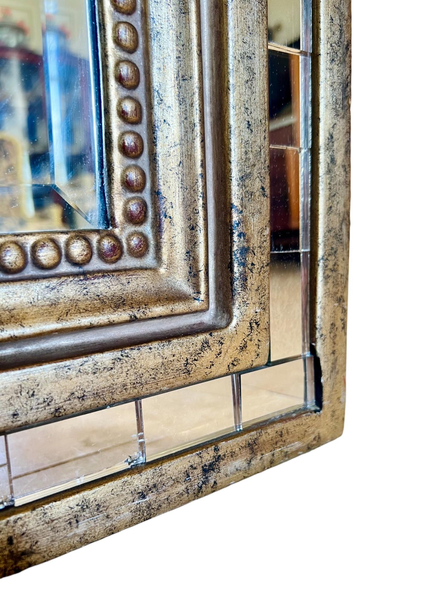 Louis Philippe Style Tiled Gold Mirror 3