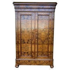 Used Louis Philippe Style Wardrobe 19th Century