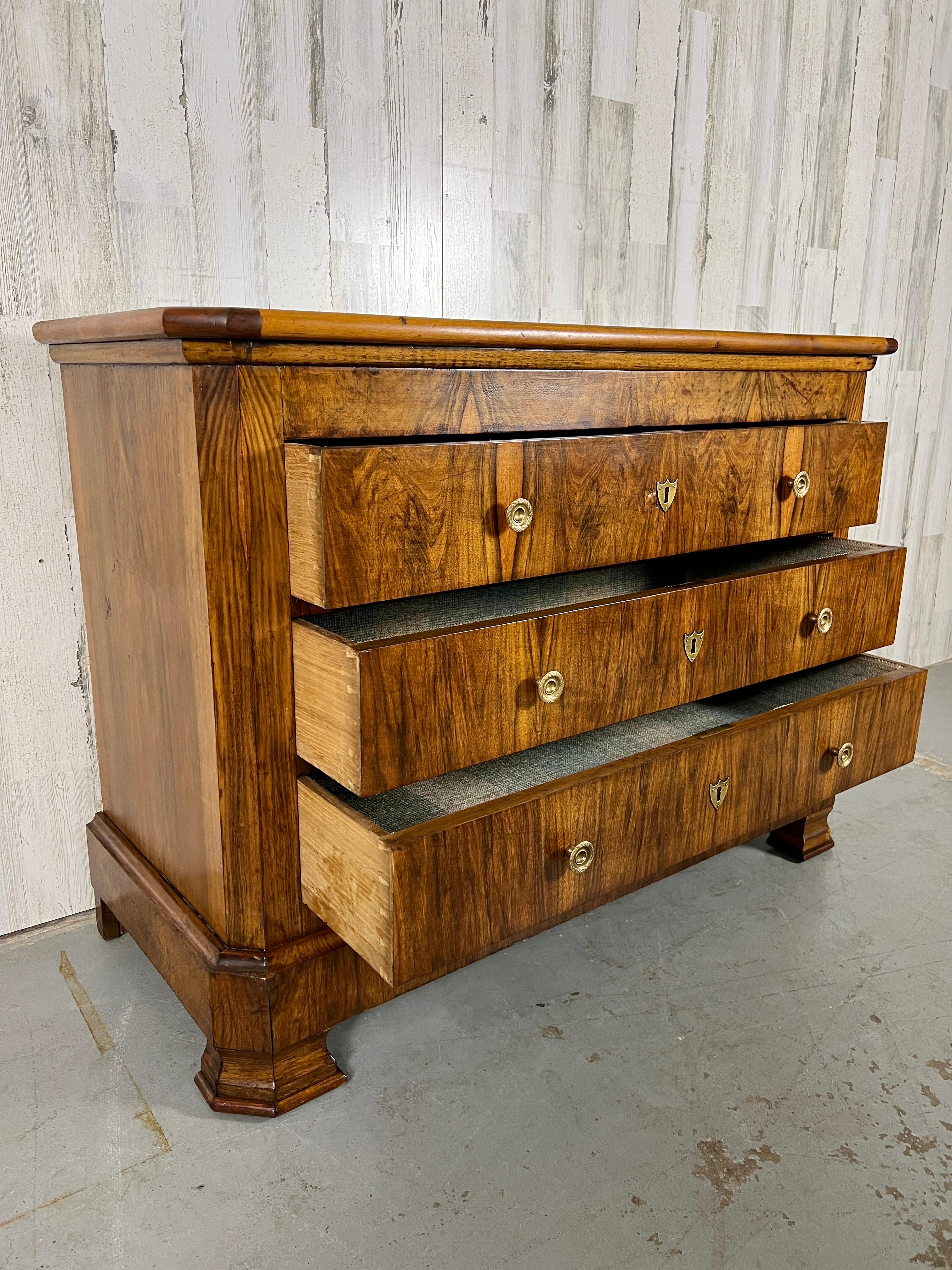 Louis Philippe Three Drawer Commode For Sale 9